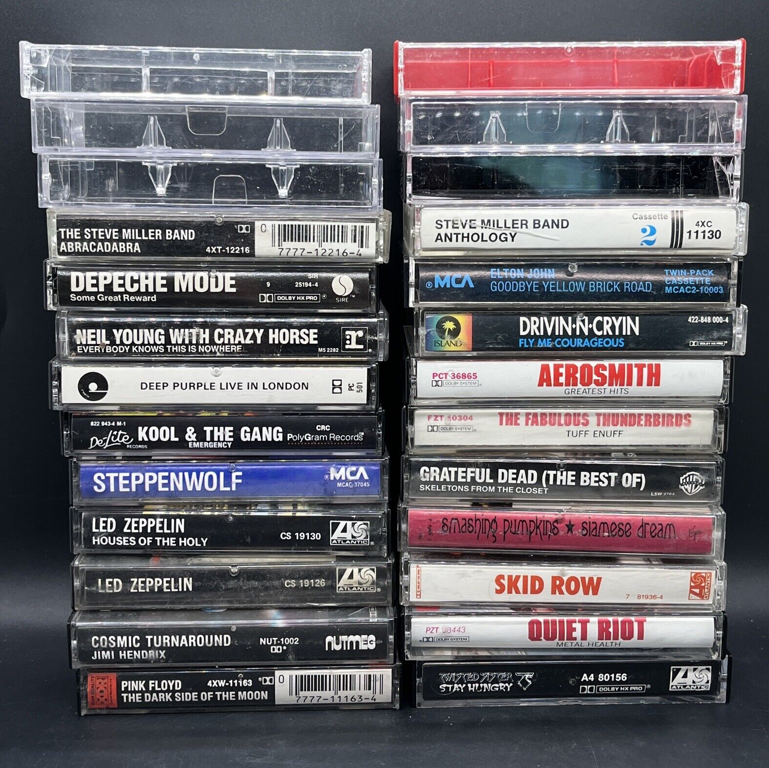 Lot of Empty Vintage 70’s 80’s Cassette Cases  Replacement Inserts TLC Cassettes