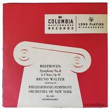 BEETHOVEN Symphony No. 8 BRUNO WALTER Columbia ML 2001 10