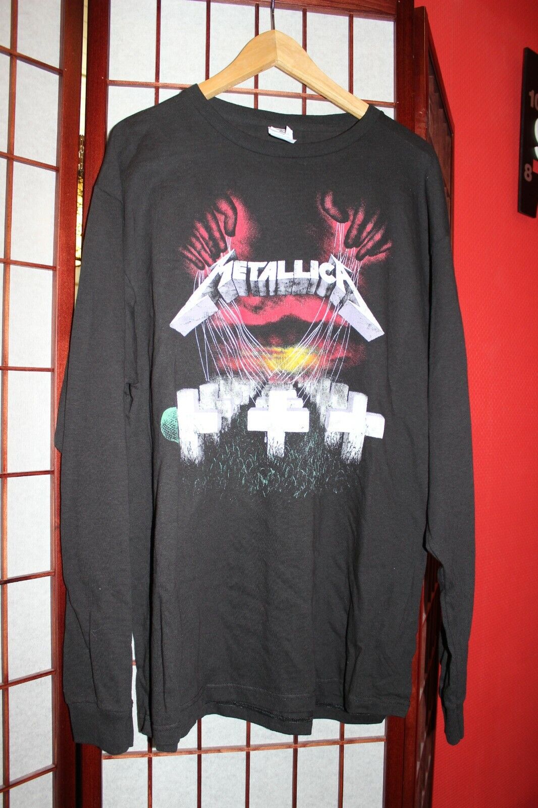 Vintage Metallica Master Of PuppetsT-Shirt , Long sleeve - XL .ALY