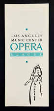 1990s Los Angeles Cali CA Music Center Opera League Vintage Membership Brochure picture