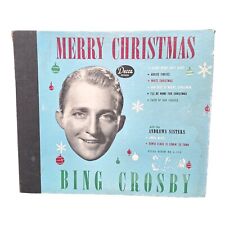 Bing Crosby Merry Christmas Decca Album A-550 4X 78RPM Shellac 1947 picture