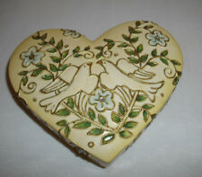 Vintage Roman, Inc. Love Bird Heart Shaped Music Box-Porcelain picture