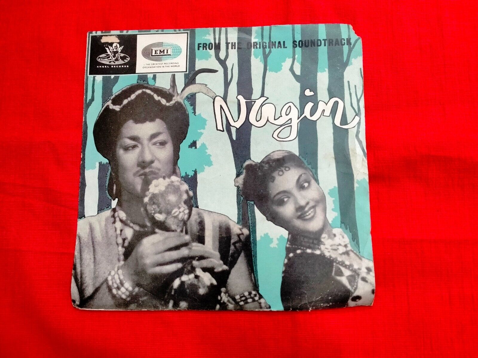 NAGIN HEMANT KUMAR TAE 1332 1966 RARE BOLLYWOOD india OST EP 45 rpm RECORD vg+
