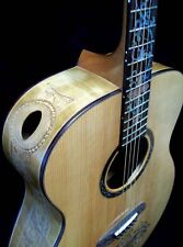 Blueberry Handmade Jumbo Guitar - Faith Motif - built to order 90-day delivery picture