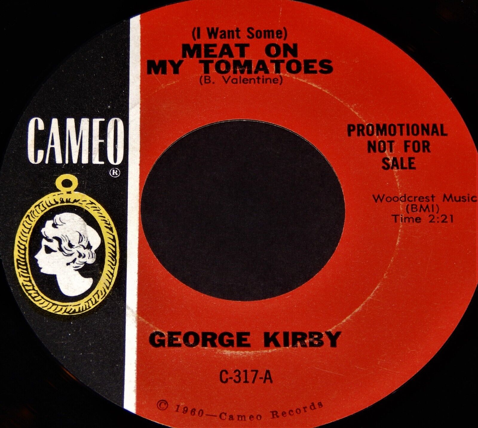Vintage Record, GEORGE KIRBY: MEAT ON MY TOMATOES, RARE PROMO, 45 rpm, 1964,Soul