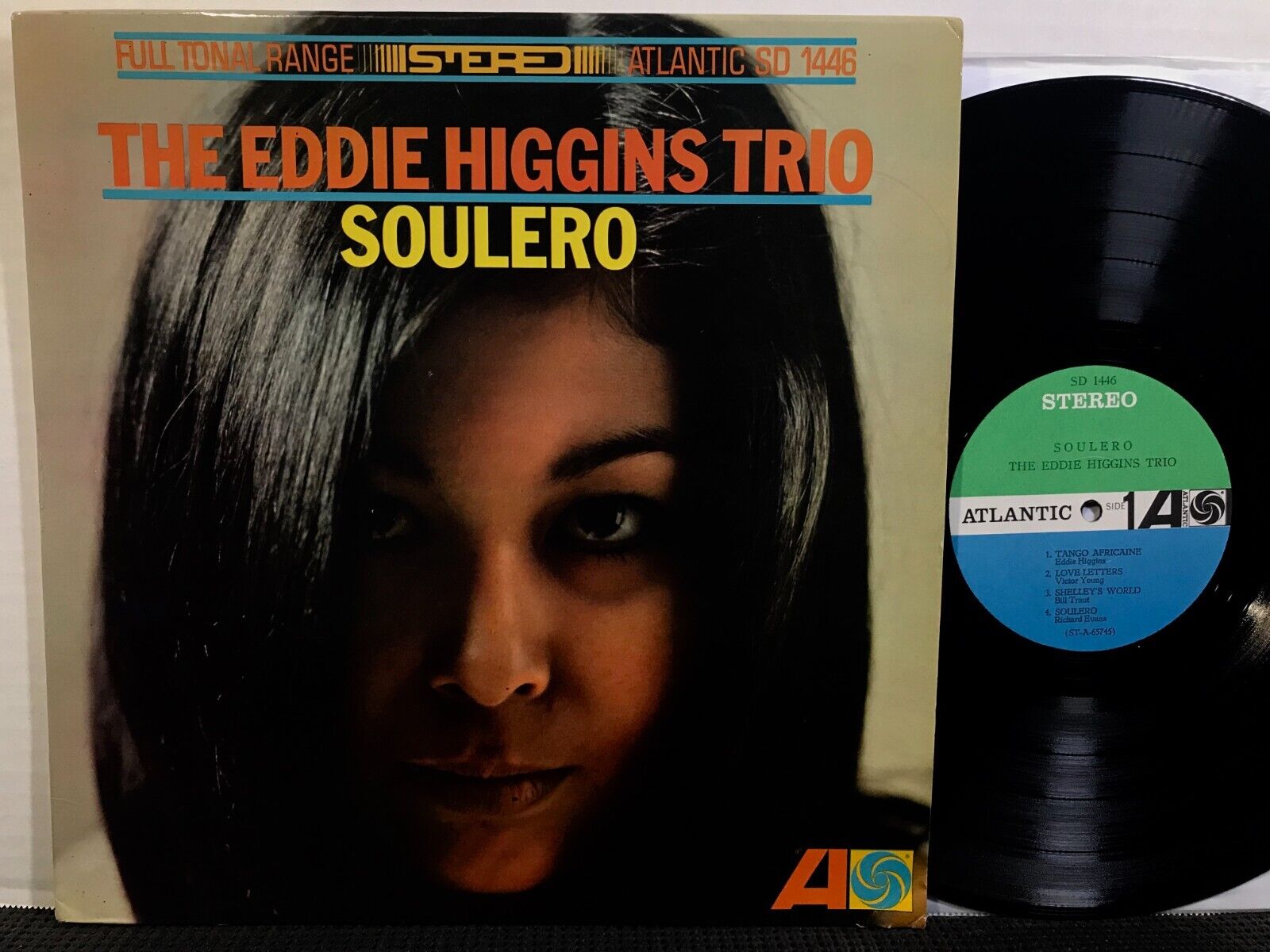 THE EDDIE HIGGINS TRIO Soulero LP ATLANTIC SD 1446 STEREO 1966 Jazz