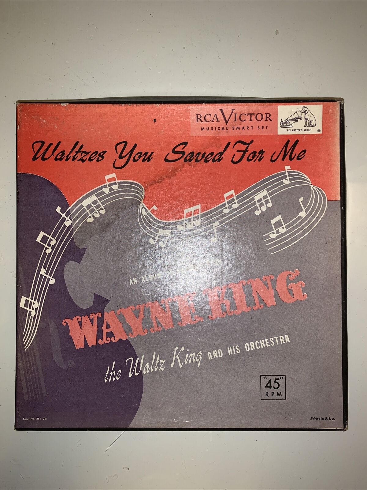 Box Set of 3 WAYNE KING Waltzes You Saved For Me RCA Victor 45 RPM Vintage