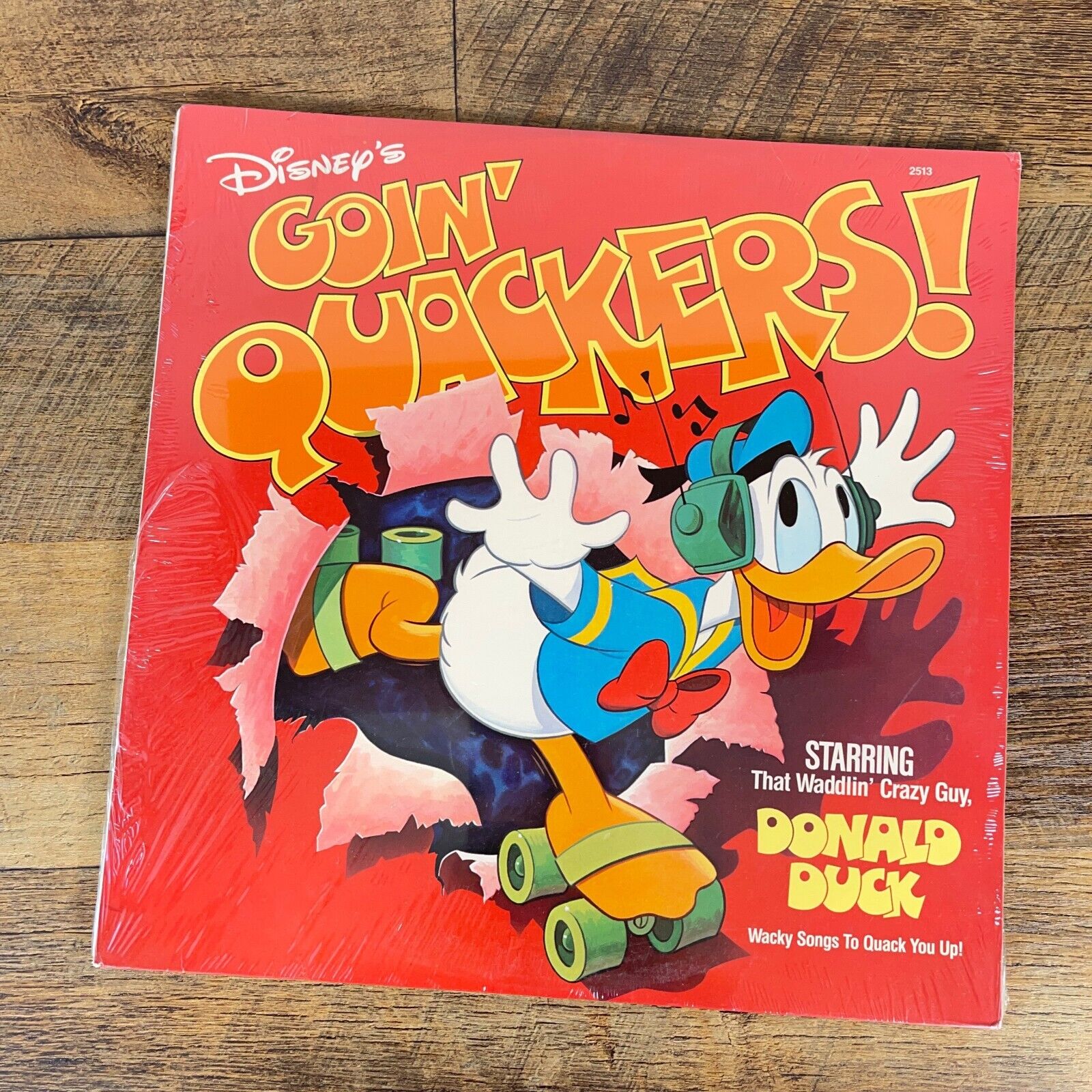 Disney’s Goin\' Quackers SEALED Vinyl Record Story 2513 & Mickey Mouse Vintage