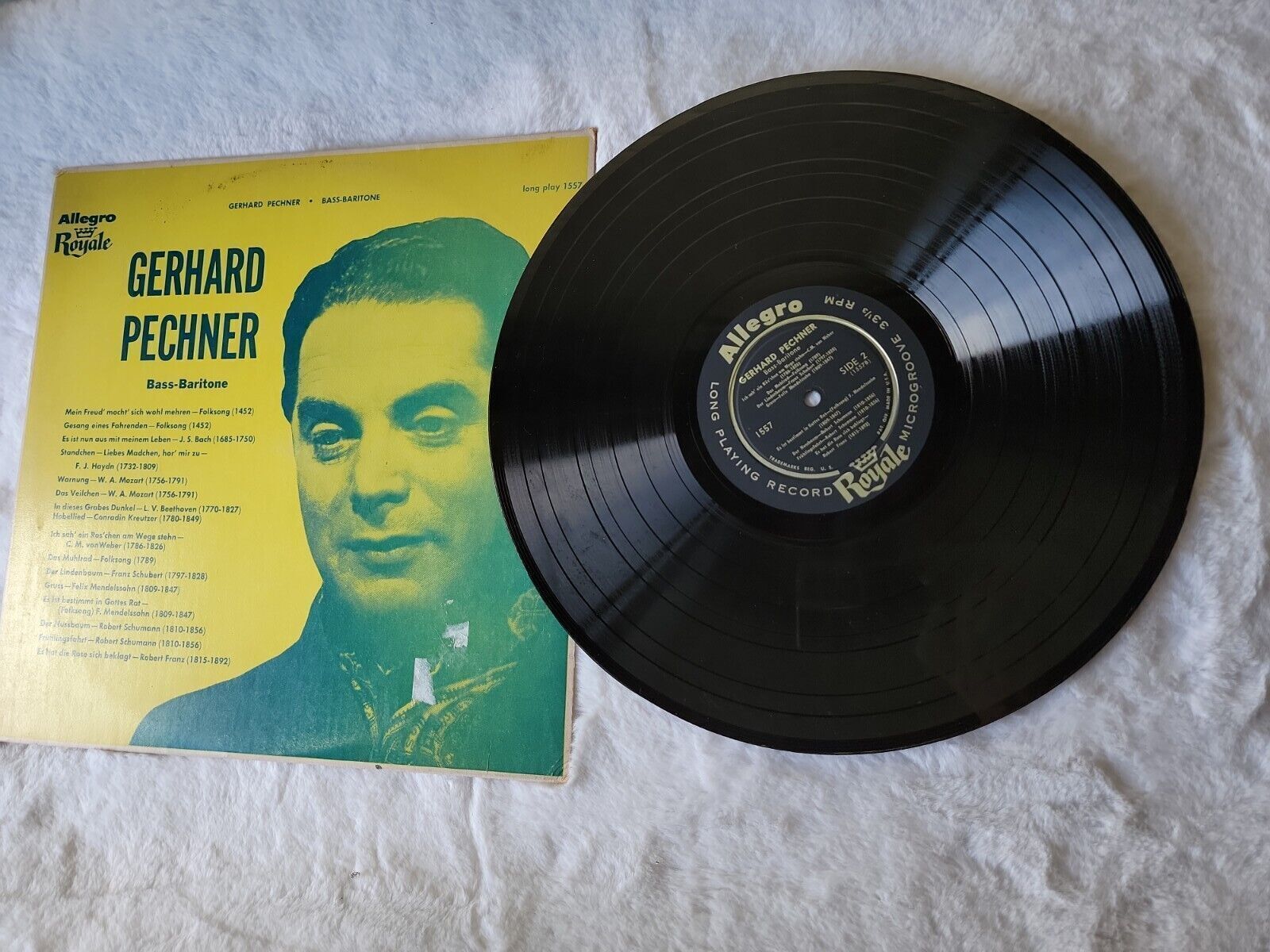 Gerhard Pechner - Bass-Baritone - Allegro Royale LP MONO