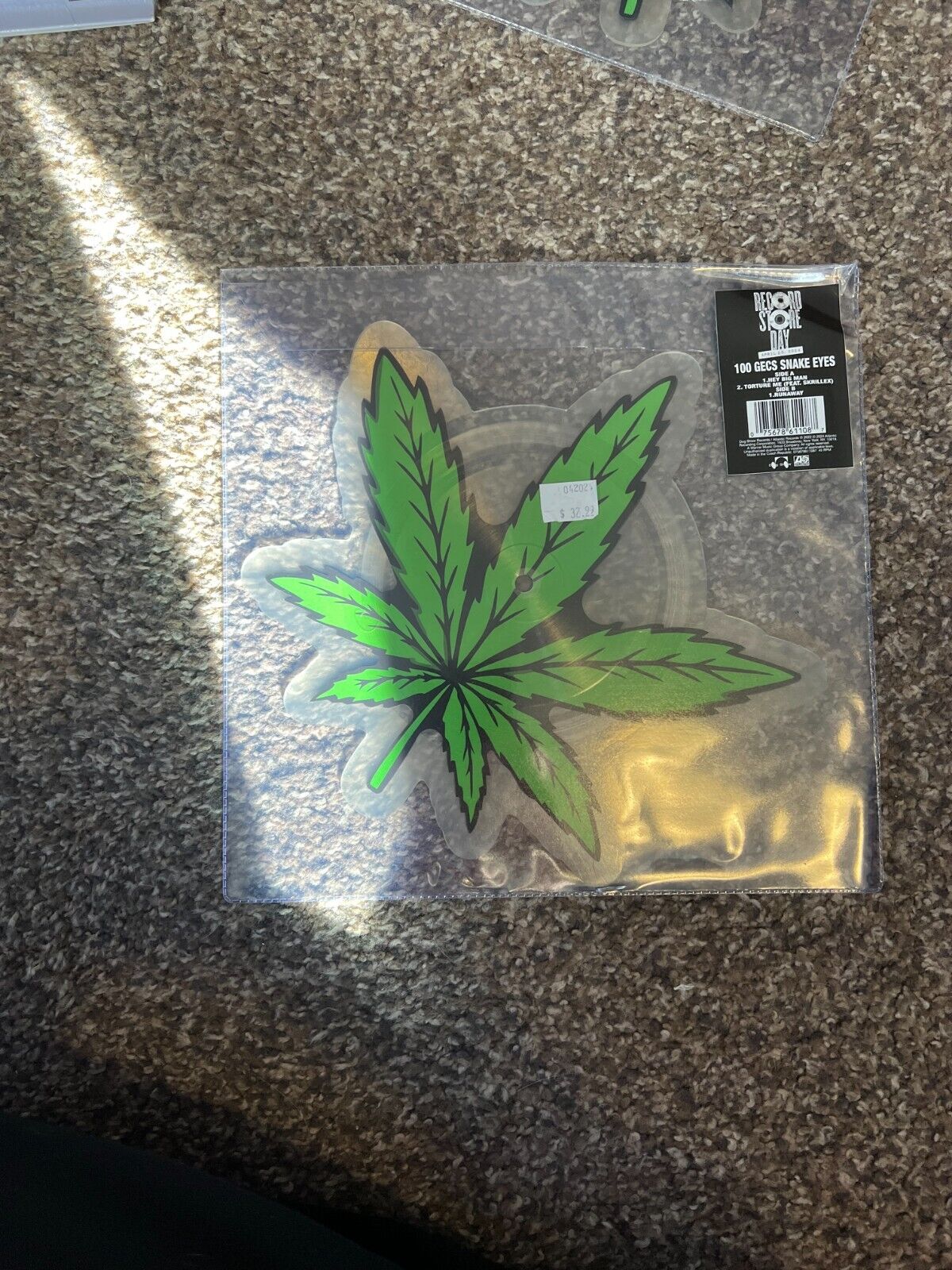 100 Gecs Snake Eyes Weed Leaf 10'' RSD 2024 EP Vinyl Record US SELLER IN HAND