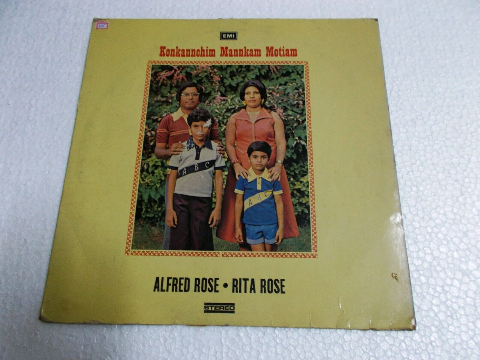 ALFRED ROSE RITA CONCANIM KONKANI GOAN RARE LP RECORD INDIA INDIAN EX
