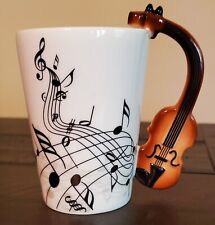 Bass Guitar Handle Musical Note Coffee Mug Cup  picture