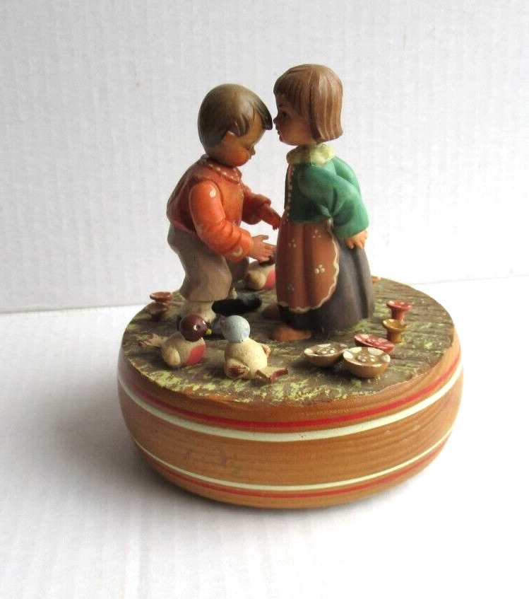 Vintage Thorens Movement Wooden Music Box, ANRI Let Me Call You Sweetheart