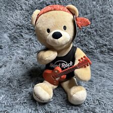 Hard Rock Rockin Rob Animated Singing Plush Teddy Bear w/ Guitar NWT VHTF picture