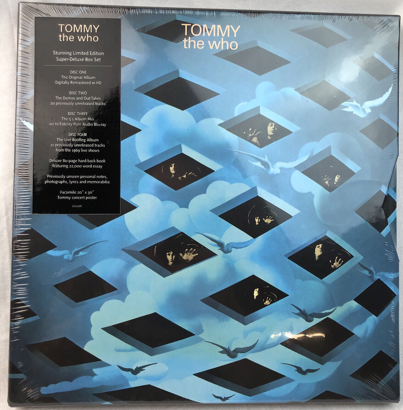 “NEW” THE WHO Tommy 2013 POLYDOR Super Deluxe Box Set 3 CD & 1 Blu-ray & Poster