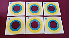 Lot of 6 CAPITOL Company Sleeves for 45 RPM RECORDS (Yellow/Blue Vintage 1970) picture