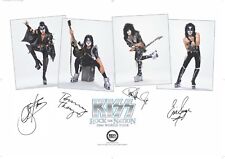 KISS - ROCK THE NATIONS HAND SIGNED RARE LITHO BY PAUL, GENE, ERIC & TOMMY - NEW picture