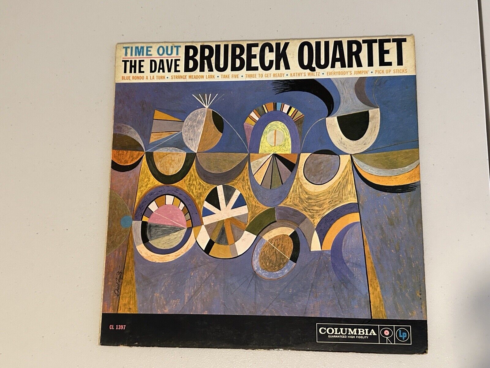 The Dave Brubeck Quartet Time Out Vinyl LP Columbia CL 8192 Mono 1st Press 6 Eye