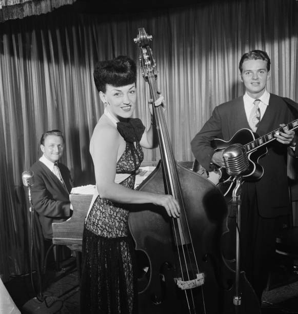 Teddy Kaye, Vivien Garry, and Arv Charles Garrison New York, 1946 Jazz Old Photo