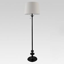 Stick Floor Lamp (Includes LED Light Bulb) Black - Threshold picture