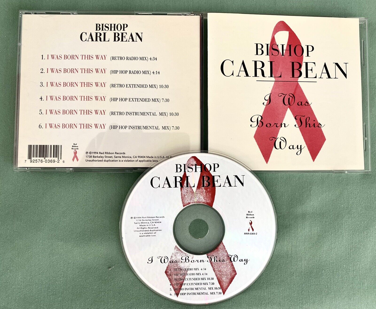 Bishop Carl Bean      ** RARE CD SINGLE **       I Was Born This Way