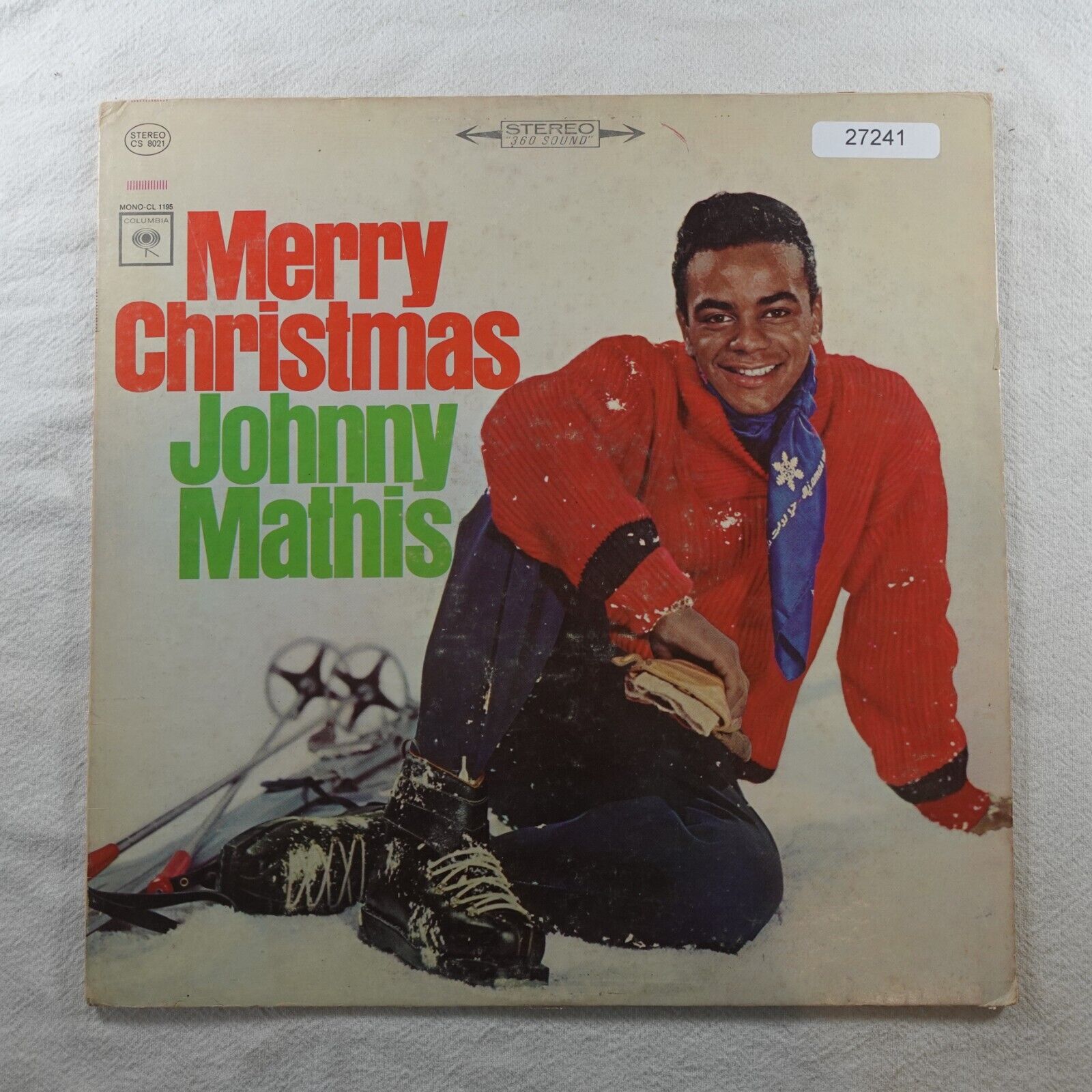 Johnny Mathis Merry Christmas  LP Vinyl Record Album