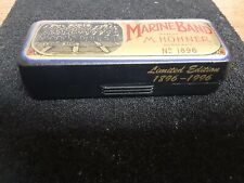 Harmonica RARE NEW Marine Band 1896 LIMITED EDITION Gold Plated Germany Collect picture