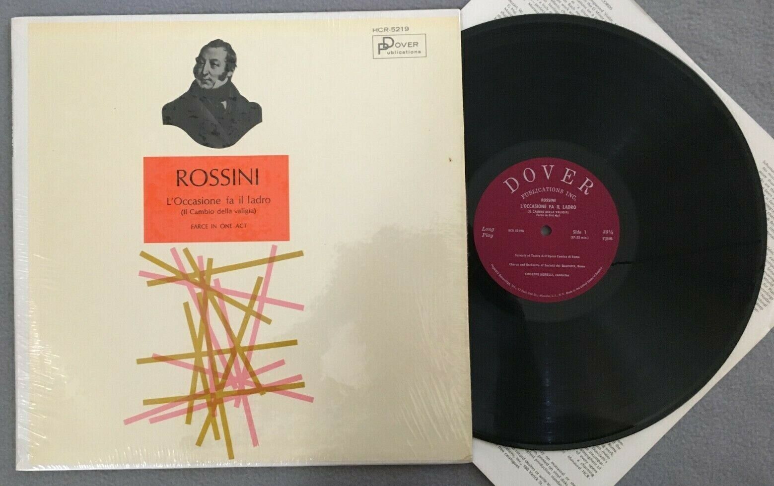 Y932 Rossini L´Occasione fa il Ladro Senatra Dover Publications HCR-5219 Shrink