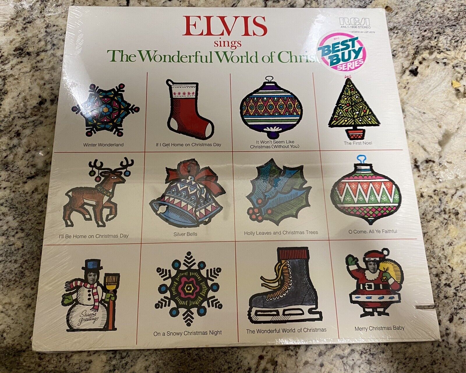 ELVIS PRESELY ORIGINAL 1971 THE WONDERFUL WORLD OF CHRISTMAS SEALED Mint Cond.