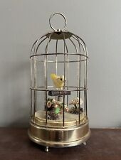Vintage Bird Cage Automaton Mechanical Music Box What A Beautiful Morning Japan picture