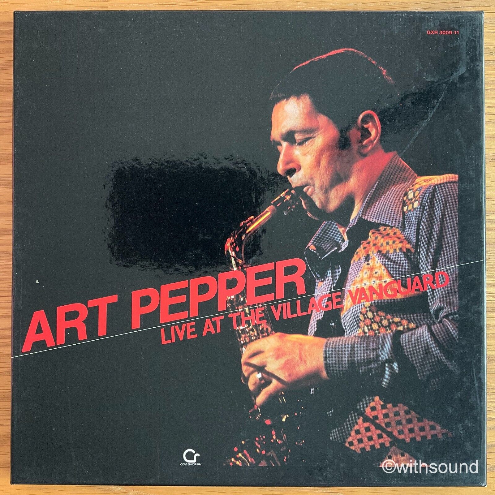 ART PEPPER Live At The Village Vanguard JAPAN ORIG 3 LP BOX 1980 GXH 3009-11 2