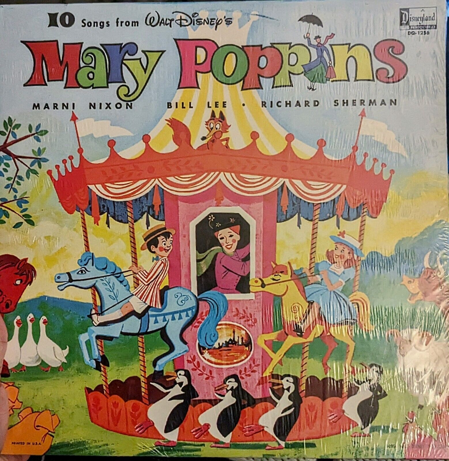 Walt Disney 1964 Mary Poppins Vintage Vinyl Record LP Album  G+