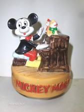 VINTAGE DISNEY MICKEY MOUSE PLAYING PIANO MUSIC BOX JAPAN - WORKS GREAT picture