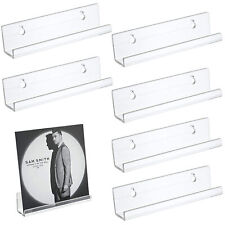 6 Clear Acrylic Record Storage Rack Shelf Wall Mount Album Record Holder Display picture