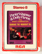 Porter Wagoner & Dolly Parton - Burning the Midnight Oil (8-Track Cassette Tape) picture