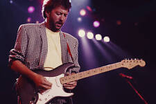 English guitarist Eric Clapton performing at Wembley Arena 1987 OLD PHOTO picture
