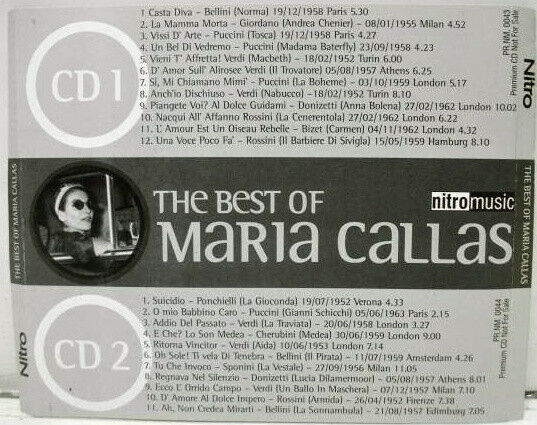 Maria Callas ‎– The Best Of / 2 CD NM 