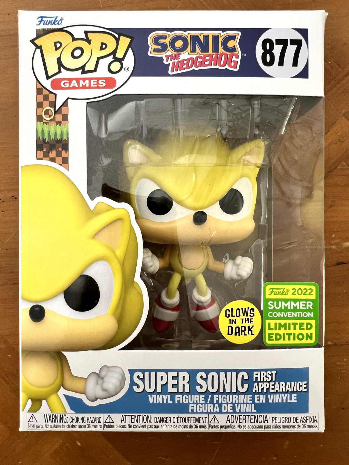 Funko Pop Vinyl: Sonic the Hedgehog - Super Sonic First Appearance - New