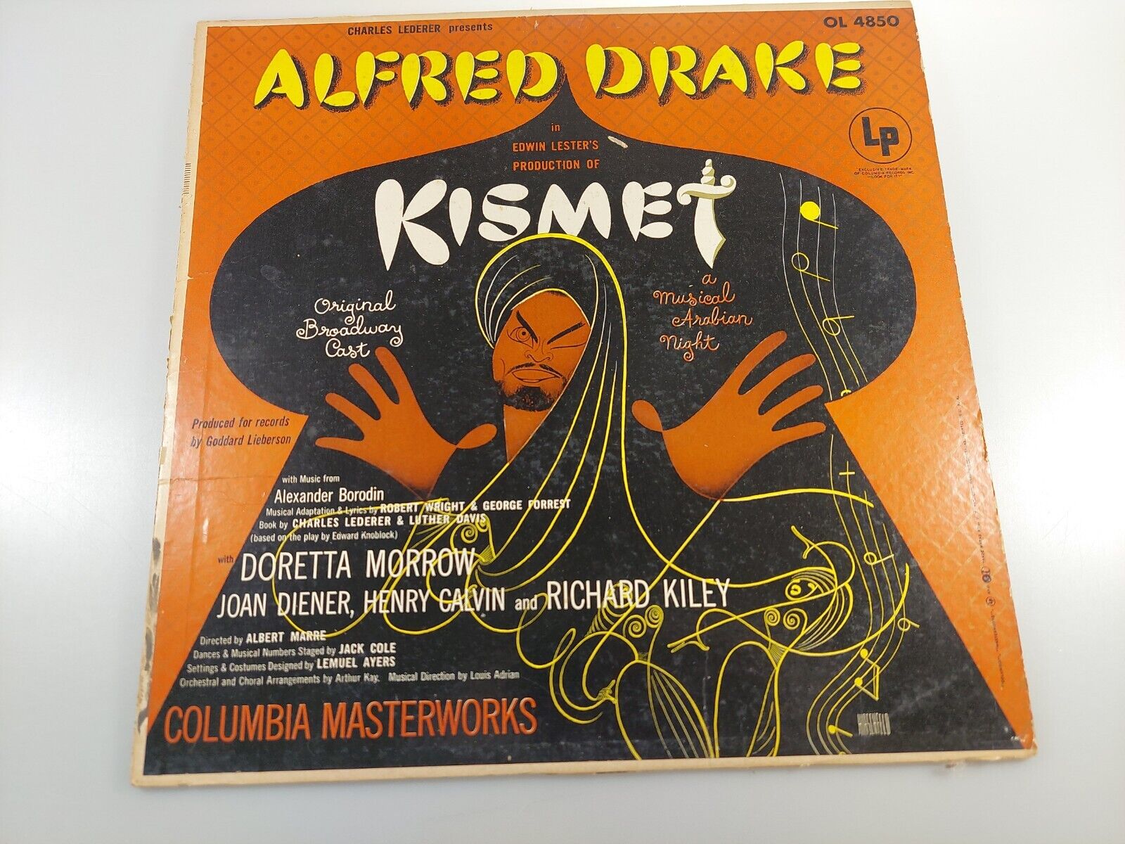 Alfred Drake Kismet Vinyl LP Broadway Musical Columbia  