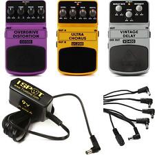 Behringer Alt Rock 3-Pack - Overdrive/Distortion, Chorus, and Delay with Power picture