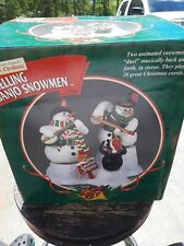 Mr. Christmas Dueling Banjo Snowmen Plays 20 Christmas Carols Worn Box picture