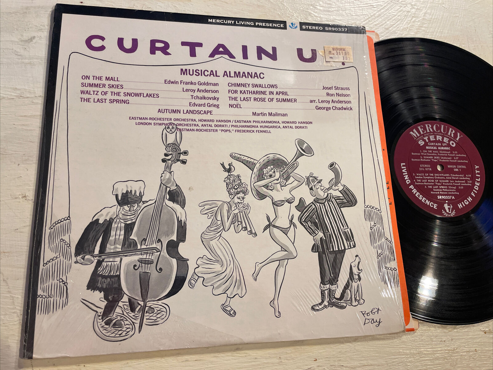 Curtain Up Musical Almanac LP Mercury Living Presence Stereo + Shrink M-
