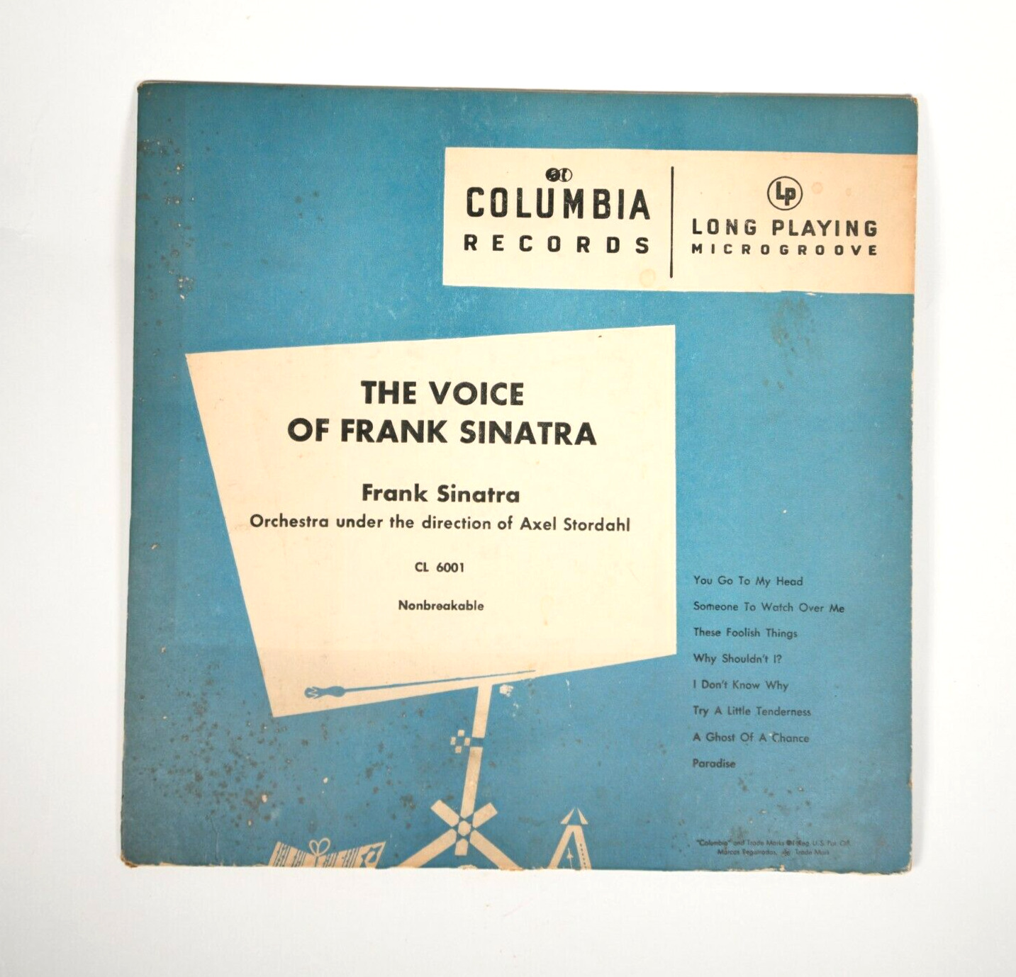 The Voice of Frank Sinatra Columbia Records ‎– CL 6001 vinyl 10\