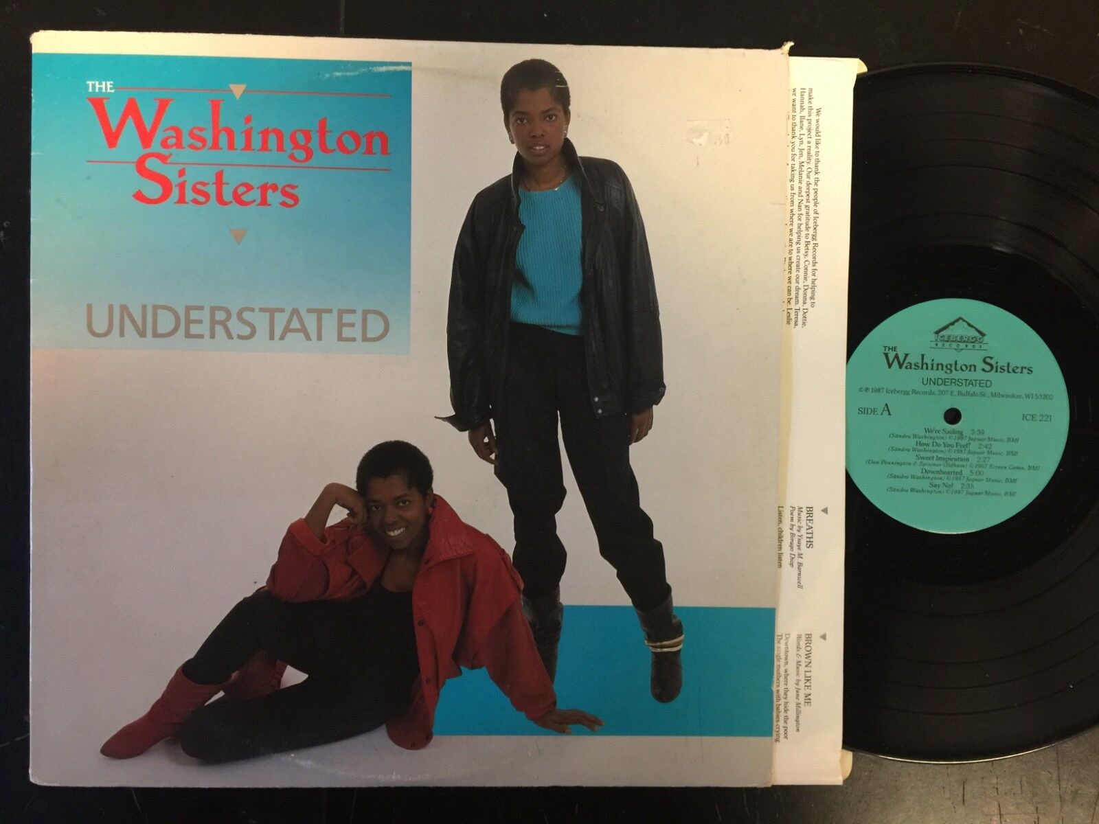 THE WASHINGTON SISTERS UNDERSTATED LP OG 1987 SOUL/FUNK VG+