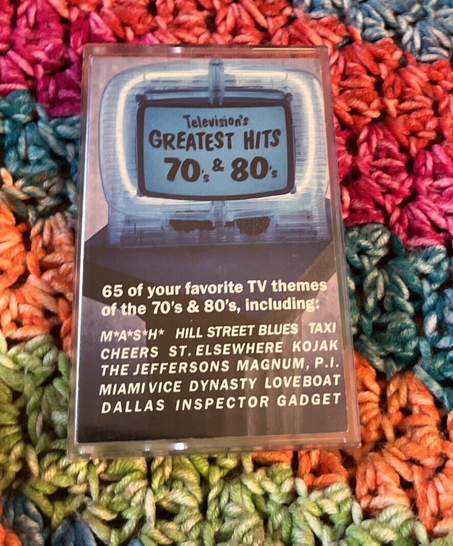 Television's Greatest Hits 70's & 80's Cassette Tape Cheers Wonder Woman Smurfs
