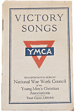 Vintage WW1 YMCA Victory Song Booklet 39 Song Lyrics, 16 Pages picture