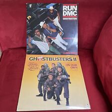 Vintage Ghostbusters Run DMC Bobby Brown Vinyl Singles 12” Bundle Lot 2 1989 picture