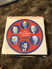 Six Presidents Speak A profile of the presidency Vinyl LP C11006 Sealed picture