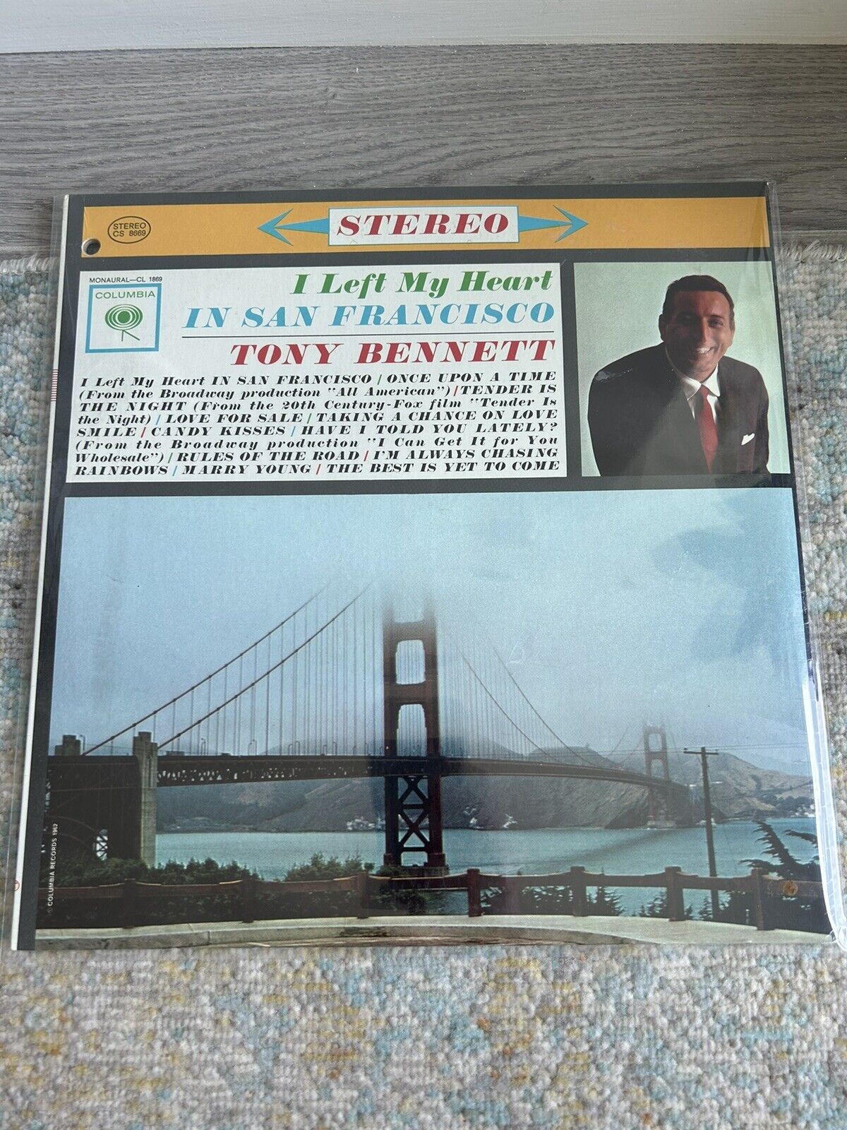 SEALED Tony Bennett I Left My Heart In San Francisco Original 1962 Vinyl LP MINT
