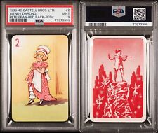 1939 CASTELL BROS. LTD. PETER PAN WENDY DARLING RED BACK PSA 9 MINT POP 1 CARD picture